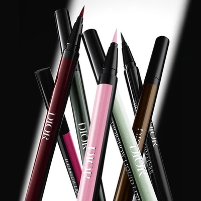 DIOR Diorshow Waterproof Liquid Liner #801 Shimmer Rose #096 Satin Black #386 - Image 1 of 4