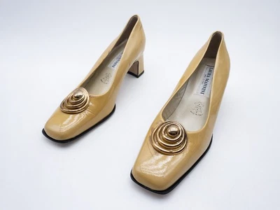 Laura Mannini Mujer Zapatos de Tacón Tacones Altos Alto Cuero Talla 36,5 Eu Tipo - Imagen 1 de 4
