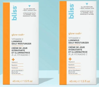 Hidratante diario luminoso Glow Rush vitamina C 2 piezas 1,5 oz cada una Foto 1 de 3