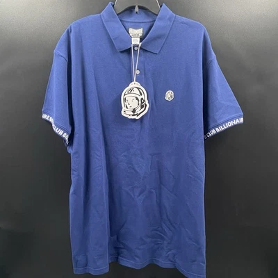 Billionaire Boys Club Casco Logo Cuello Polo Azul Marino Nuevo con Etiquetas Talla 3XL Foto 1 de 4
