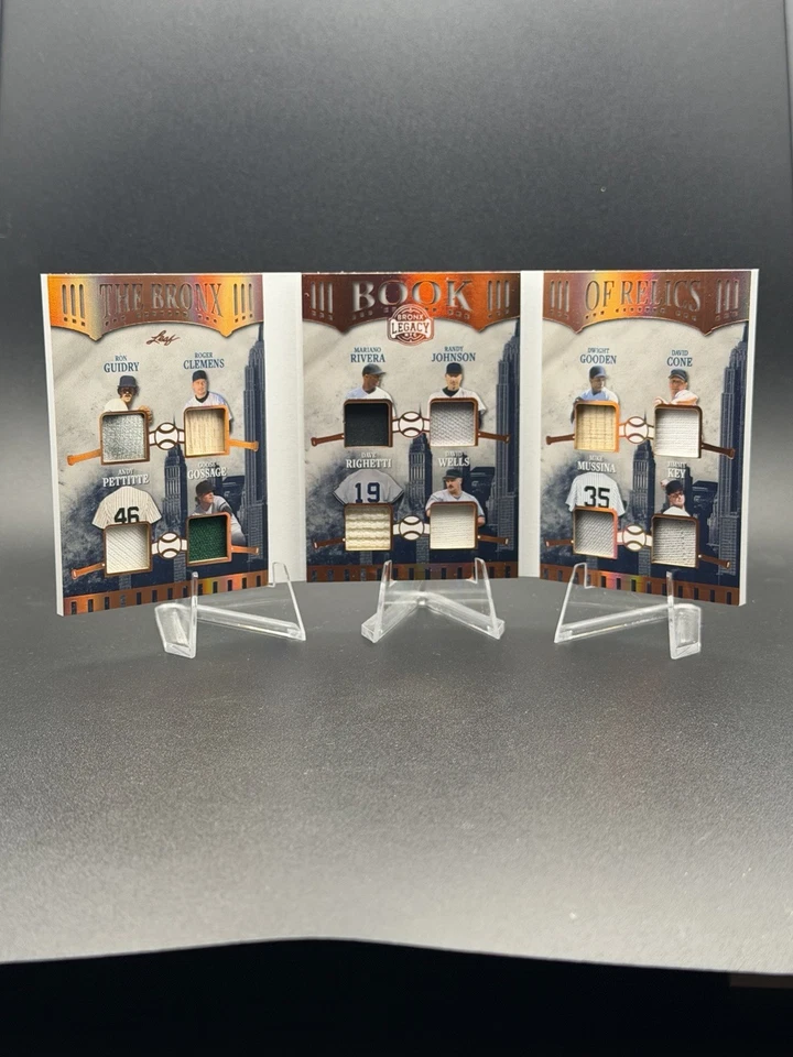 Libro reliquias de los Yankees Bronx Legacy usado en juegos Clemens Rivera Cone Wells Doc Goose Foto 1 de 4
