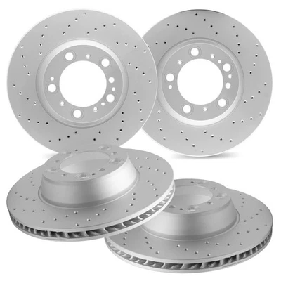 For Porsche Boxster 00-08 R1 Concepts Drilled Front & Rear Brake Rotor Set Foto 1 de 2