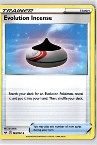 Evolution Incense 163/202 Sword & Shield Regular Uncommon Trainer Item LP - Picture 1 of 2