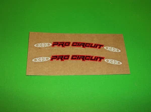 PRO CIRCUIT 4 inch RIM STICKERS KX KXF RM RMZ CR CRF YZ YZF 65 85 125 250 450 - Picture 1 of 1