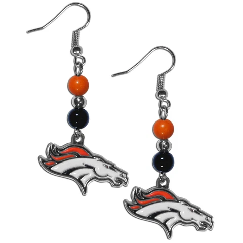 NFL Denver Broncos Beaded Earrings Cover
