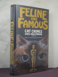 1st,signed by 3,Feline & Famous:Cat Crimes Goes Hollywood ed by Martin Greenberg - Picture 1 of 4