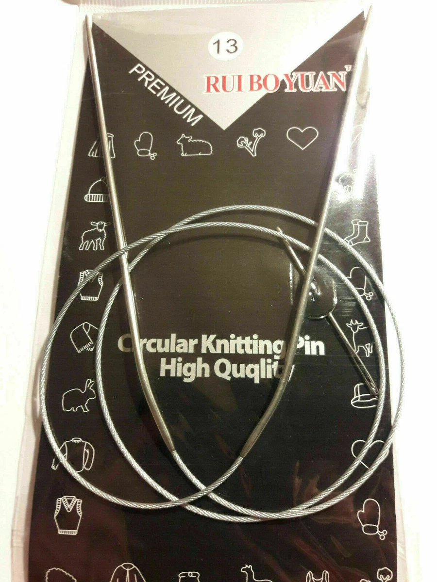 Rundstricknadeln Set Mit 10 Verschiedenen Größen – Austauschbare Edelstahl-Nadeln Inkl. Tasche, Perfekt Für Pullover, Mützen & Mehr