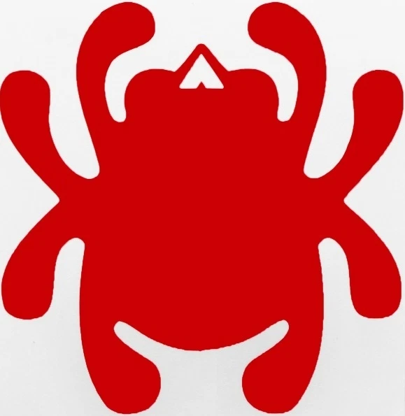 Spyderco Red Bug Mirror Vinyl Decal Sticker Weather Resistant STK3