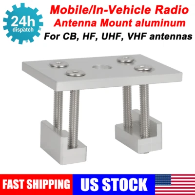 Aluminum CB Radio Antenna Mount Bracket for Ford Ram Pickup Truck Stake Pocket - Image 1 of 4