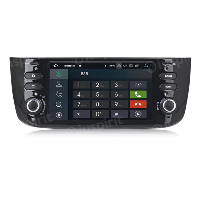 Fiat IS011FT Autoradio Navigatore con WI-Fi per Punto Evo, Street, Lounge - Nero