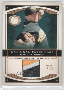 2003 Fleer Patchworks National Patchtime Team Name /100 Barry Zito #BZ-NP