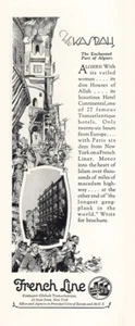 1925 Línea Francesa: Kasbah Argel Encantado Anuncio Impreso Vintage - Imagen 1 de 1