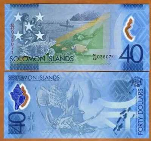 Islas Salomón: $40, 2018, P-polímero nuevo, conmemorativo UNC, - Imagen 1 de 1