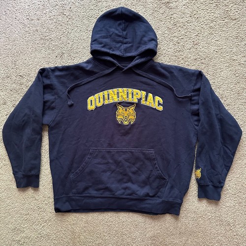 VETEMENTS Felpa Quinnipiac donna XL marca Oldsity Varsityr pullo fel conpuccio cap bluy