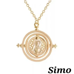 COLLANA HARRY POTTER GIRATEMPO CIONDOLO PENDENTE ERMIONE GRANGER SABBIA NATALE - Foto 1 di 1
