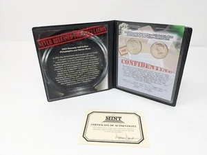 Kennedy 2002 mezzo dollaro set di 2 monete Philadelphia Mint Denver Mint COA - Foto 1 di 6