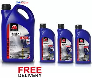 MILLERS TRIDENT LONGLIFE 5w30 Fully Synthetic Performance Engine Oil - 8L - Picture 1 of 1