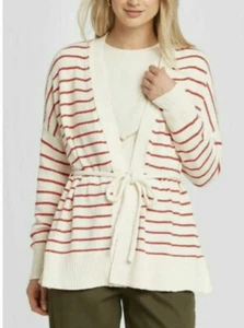 Who What Wear Women’s Striped Long Sleeve Wrap Cardigan New XS - Picture 1 of 7