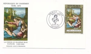 D403959 Dahomey FDC Christmas 1975 Paintings Art Raphael - Picture 1 of 1