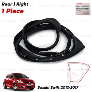 Rear Right Door Rubber Seal Weatherstrip For Suzuki Swift 1.2L GL GLX 2012 2017 - Picture 1 of 10