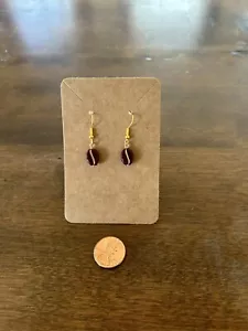 Coffee Bean Earrings - Barista Earrings - Coffee Addict Nickle Free - Picture 1 of 3