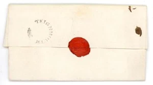 1832 GB Devon entire letter with Teignmouth mileage erased (DN1365) - Picture 1 of 3