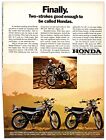 1973 Honda MT-250 / MT-125 Motorcycle - Original Print Advertisement (8x11)