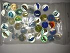Marbles With Light Blue And White Swirls 40 Total