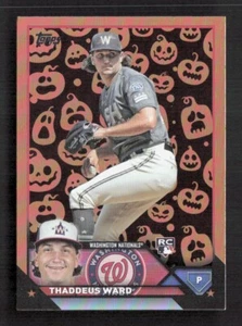 2023 Topps Update Thadeus Ward  RC Jack O Lantern FOIL SP NATIONALS US111 - Picture 1 of 2