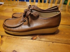 Lady Red Wing vintage Brown Leather lace up comfort shoes Sz 7.5 N New Old Stock - Picture 1 of 12