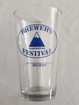 Vaso de cerveza de pinta BREWERS FESTIVAL SUGARLOAF Foto 1 de 4