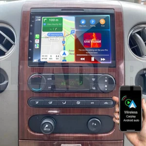 CAR STEREO RADIO GPS ANDROID 13 CARPLAY FOR FORD F150 2004 2005 2006 2007 2008 - Picture 1 of 19