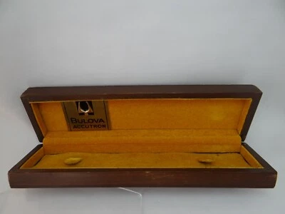 Caja Reloj Bulova Accutron Madera, Vintage Años 70  Foto 1 de 4