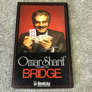 Vintage Invicta Omar Sharif Teaches You Bridge Card Game 70s Used Retro Old 