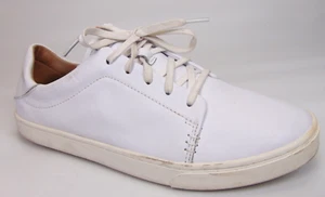 Olukai Pehuea Li Ili Damen-Sneaker Größe 10,0 Medium, weiße Leder-Freizeitschuhe - Bild 1 von 12
