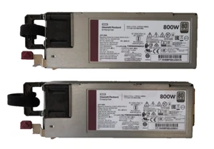 LOT 2x HP Power Supply 800W HSTNS-PC41-1 865409-001 80 Plus Platinum - Afbeelding 1 van 2
