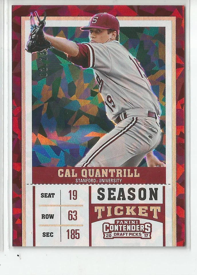 2017 Panini Contenders Draft Picks Cal Quantril Cracked Ice Parallel #ed. 2 / 23 - Image 1 of 1