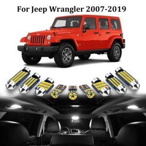 7x White Interior LED Light Bulbs Package Kit for JEEP WRANGLER JK TJ 2007-2020 - Picture 1 of 12