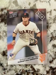 2017 TOPPS NOW ROOKIE CARD SAN FRANCISCO GIANTS CHRISTIAN ARROYO #80 MLB DEBUT - Picture 1 of 1