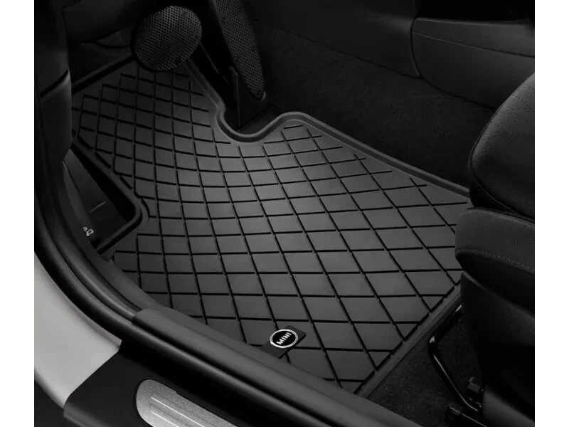 MINI Genuine All Weather Front Rubber Floor Mats Essential Black 51472408522 F54