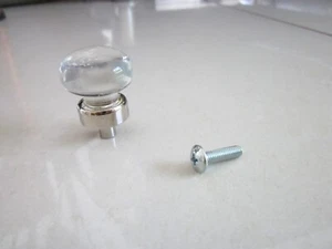 KLARGLAS SCHRANK SCHUBLADENZUGKNÖPFE TÜRGRIFF 2,5 CM DURCHMESSER - Bild 1 von 5