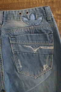 Jeans Diesel x Adidas Botón Mosca ~ 30 x ~ 28 (VER FOTOS 4 MEDIDAS) 100% Algodón - Imagen 1 de 17