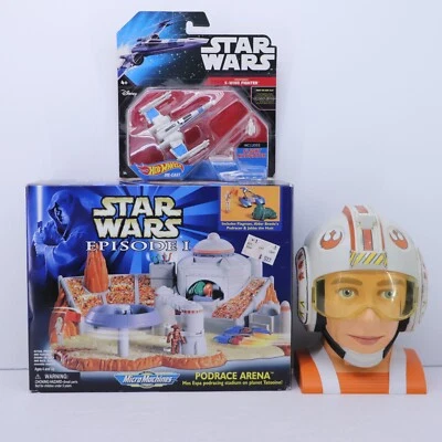 LOT of 3 Star Wars Micro Machines Playsets and Hot Wheels X Wing Fighter - Image 1 of 4