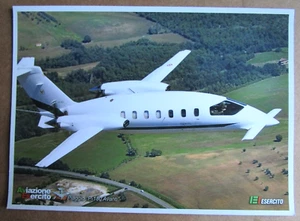 Cartolina "AVIAZIONE ESERCITO - AVES E.I. - PIAGGIO P-180 AVANTI" - Aereo - '90 - Picture 1 of 2