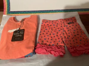 Girls Matilda Jane Camp MJC Ride Along Shortie Shorts Size 4 NWOT & Top NWT - Picture 1 of 5
