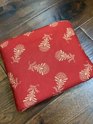 MODA Mill Book Series Circa 1852 Fabric- 2 2/3 Yards Red Reproduction Fabric - Image 1 of 3
