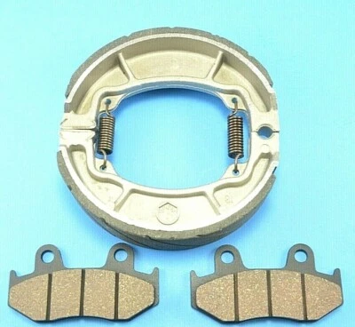 APTO PARA HONDA CR125R CR250R CR500R 1986 pastillas de freno delanteras y zapatas traseras Foto 1 de 3