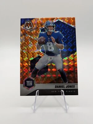 Daniel Jones 2021 Panini Mosaic Orange Reactive Prizm #149 Giants - Image 1 of 2
