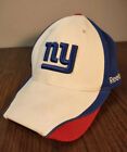 New York Giants Hat Cap Reebok Stretch Fit S/M Blue NFL Equipment On Field