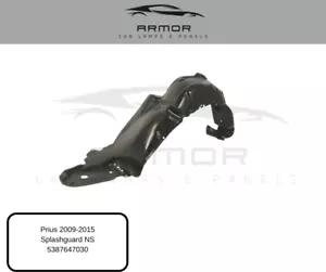 Toyota Prius 2009-2015 Front Wing Arch Liner Splash Guard Passenger Side New - Picture 1 of 1